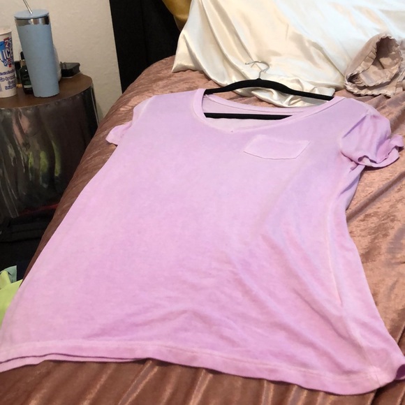 purple v neck top - Picture 1 of 2